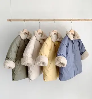 

Children warm and thickened lamb wool cotton coat winter coat for kids toddler girl winter clothes boys winter coat