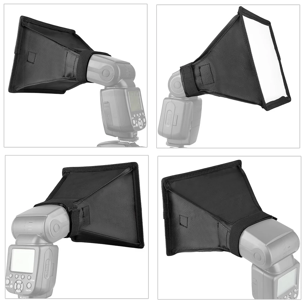 15x17cm Softbox Reflector Flash Diffuser Foldable Mini Photography Accessories Soft Box Kit Studio Light for Canon Sony Camera