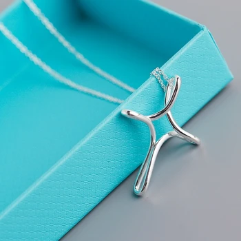 

S925 Sterling Silver Fashion Hollow Cross Necklace, 1: 1 High-end Women's Jewelry with Logo Valentines Birthday Party GIFT