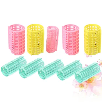 

1 Bag/20pcs Hair Curlers Rollers See-Through Bang Curlers Plastic Hair Rollers Hairstyle Tools (5pcs Large Diameter 3.6, 5pcs M