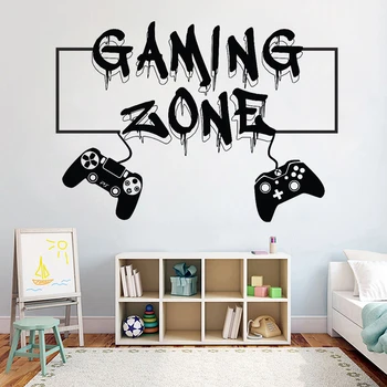

Gamer Wall Decor Controller Wall Decals Video Game Gaming Zone Wall Sticker Gamer Dad Life Bedroom Decor Vinyl Art Decal C136