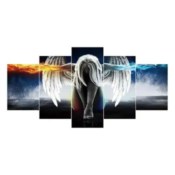 

Angel Wings 5D DIY Full Drill Diamond Painting 5-pictures Combination Kits Diamond Painting Cross Ctitch Kit