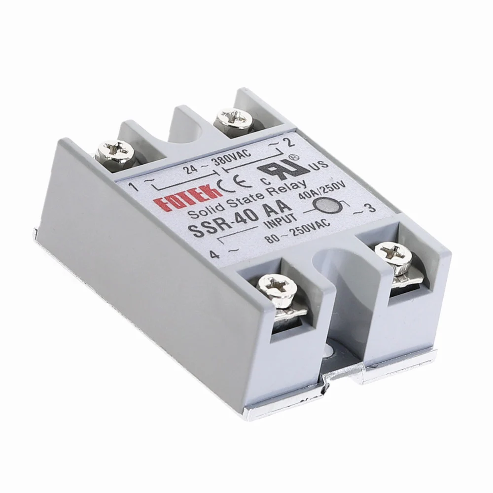 SSR Однофазное твердотельное реле SSR-40AA 40A AC управление AC релиз 80-250VAC до 24-380VAC SSR 40AA твердотельное реле