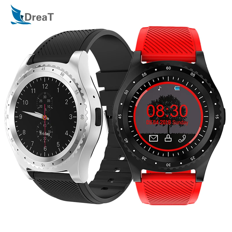 Умные часы мужские наручные Android телефон с камерой Sim водонепроницаемый Smartwatch