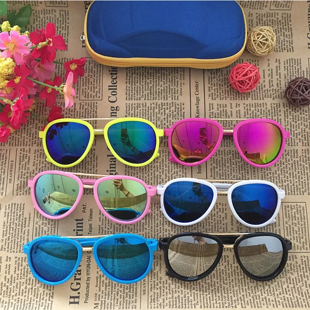 Gafas De Sol De Suqare para niños y niñas, lentes De Sol infantiles, bonitas, S423