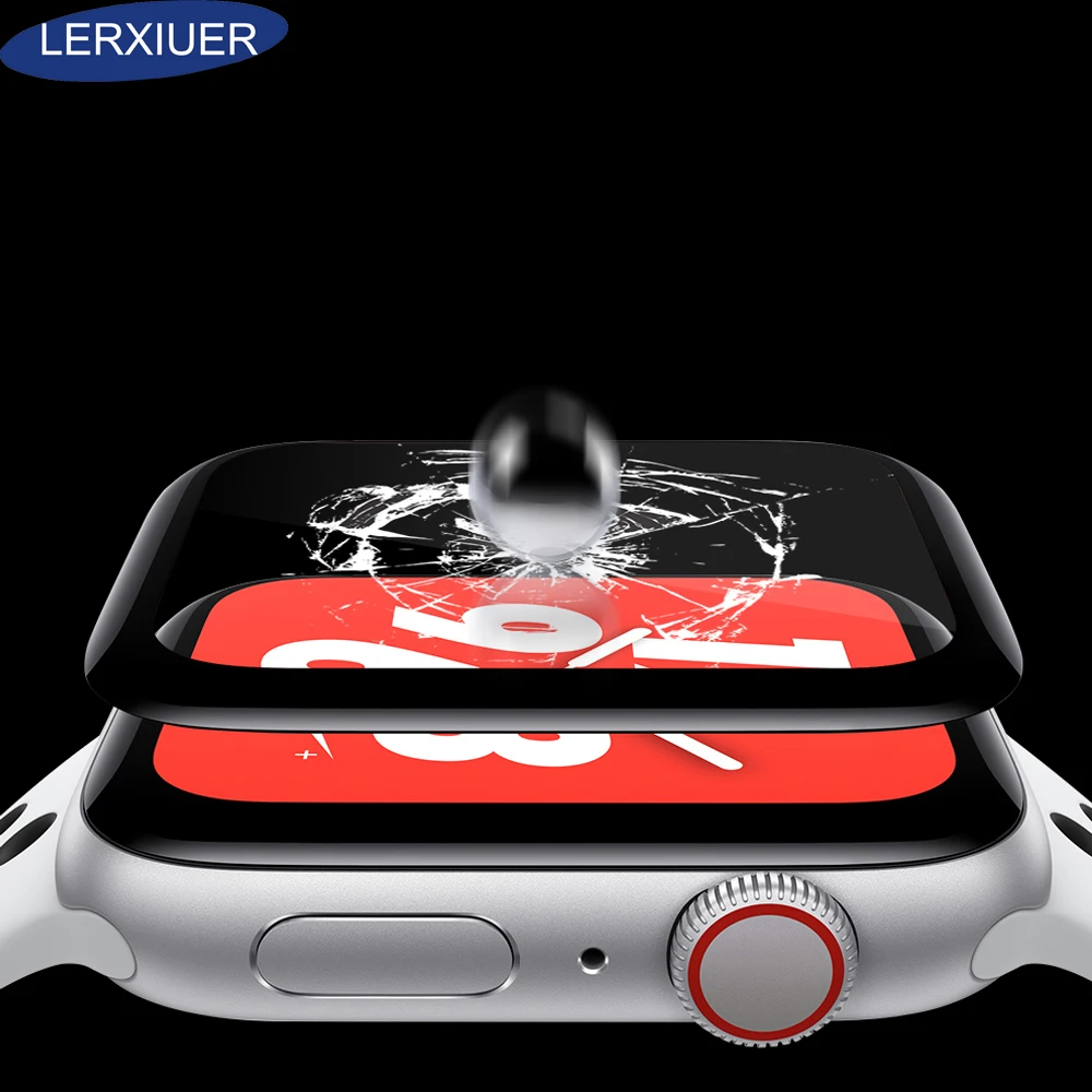 Защитное стекло для экрана для apple watch band 4 iWatch band 42 мм 44 мм 38 мм Закаленное стекло пленка HD водонепроницаемые часы аксессуары