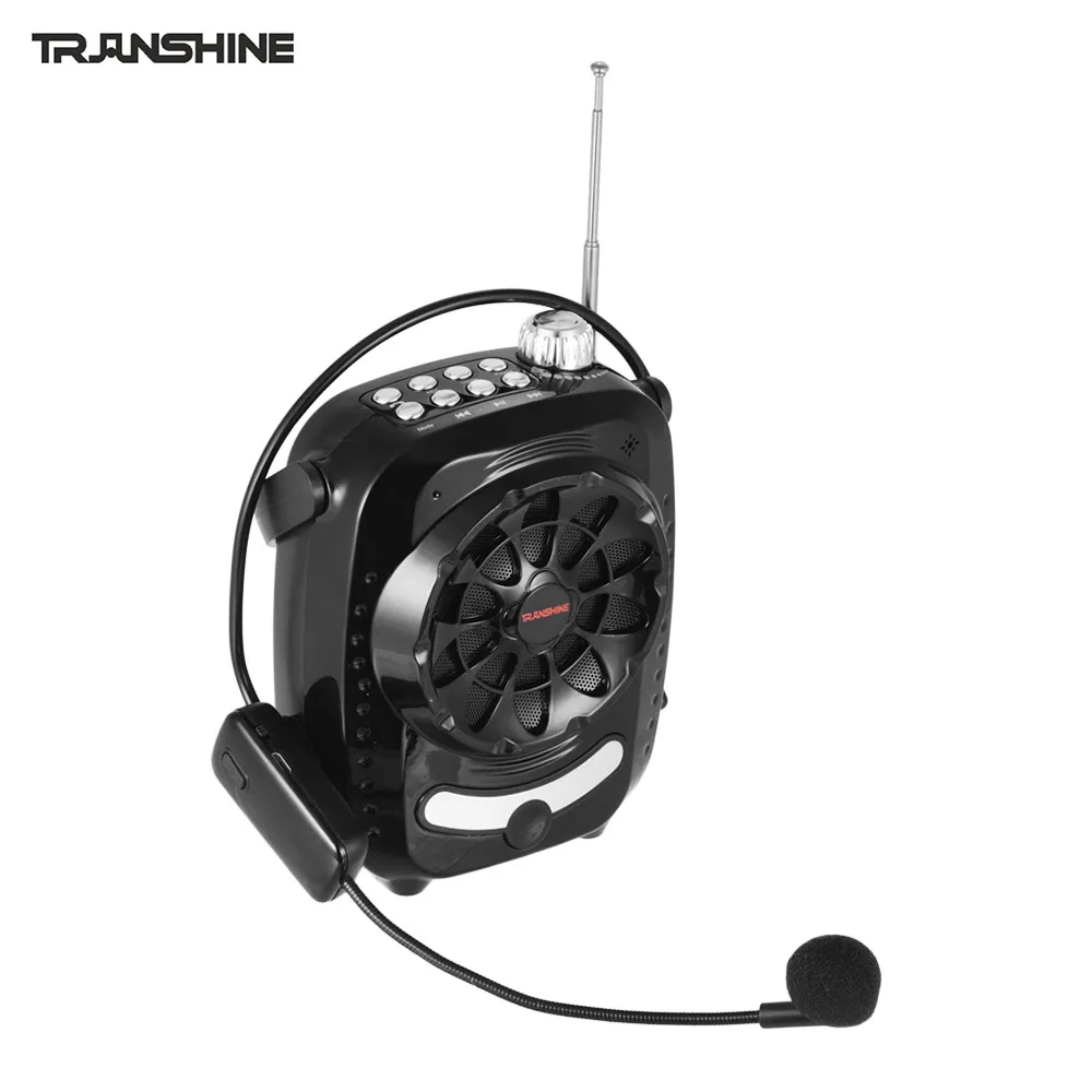 TRanshine LY-021S Многофункциональный портативный мини аудио усилитель голоса с UHF беспроводной микрофон Поддержка FM/MIC/BT