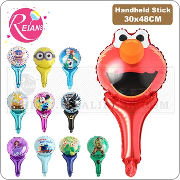 

Avenger super hero stick balloons cartoon figure handheld foil balloons party supplies birthday party decorations kids toys