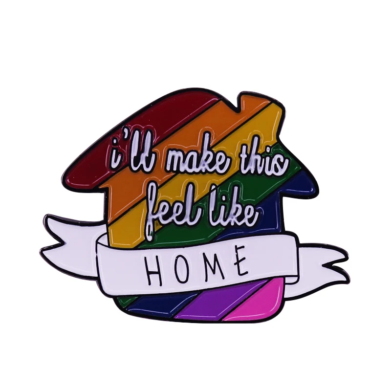 Home lyrics by Jamie Scott,Liam Payne,Louis Tomlinson pin homo queer Pansexual brooch