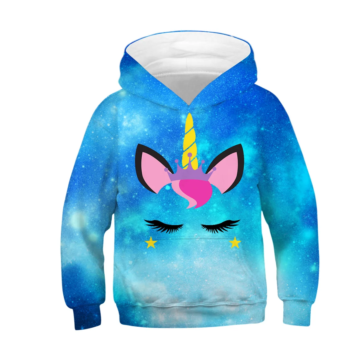  Big Size 3D Pattern Boys Sweatshirt Autumn Hooded Monkey Wolf Lion Unicorn Hoodies For Boys And Gir