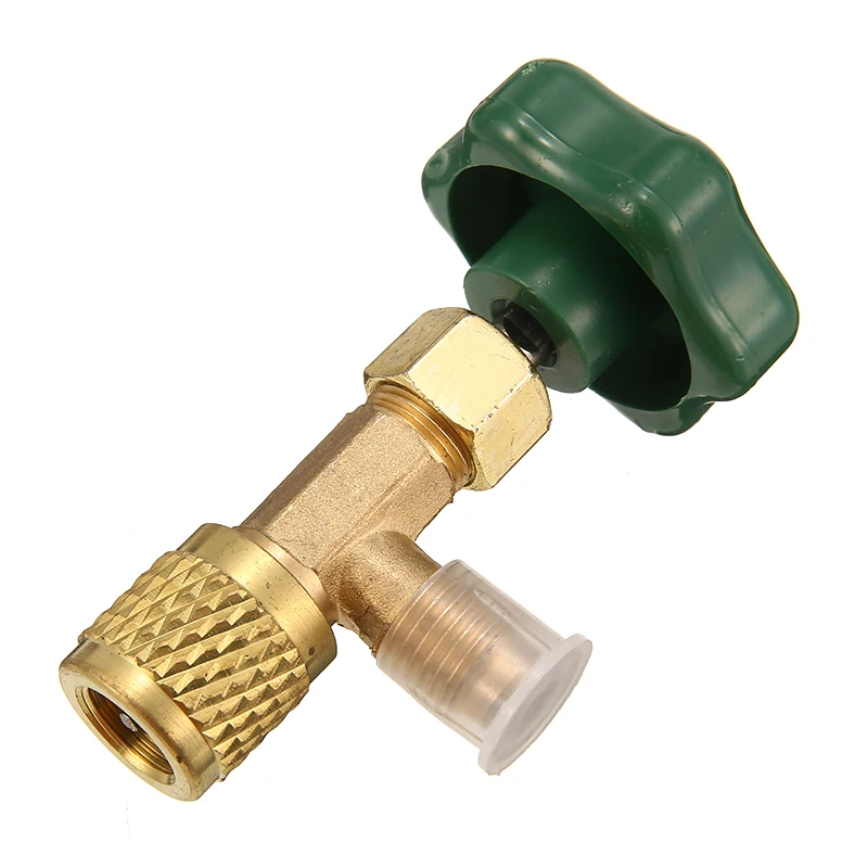R22 R600a Connector Valve Thread Adapter Tool Refrigerant Can Bottle Tap Opener 