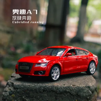 

1:32 high simulation Audi A7 alloy sound and light pull back simulation children's toy gift car model for chilrdren gifts