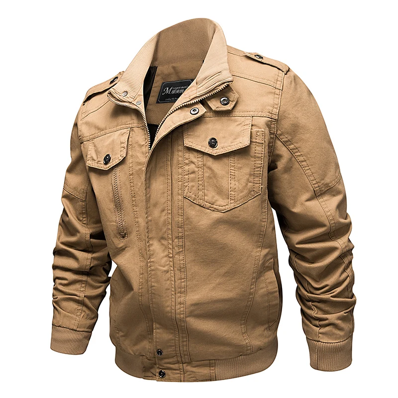 Военные мужские куртки, пальто пилота, армейские мужские куртки-бомберы, куртки для полетов, весенне-осенние хлопковые ветровки, мужская одежда