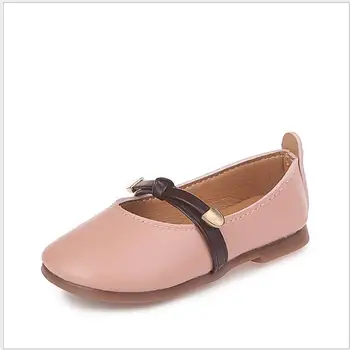 

Size 21-30 spring&Autumn Girls leather shoes Children baby princess bowknot casual little girl single shoes Kids dance shoes