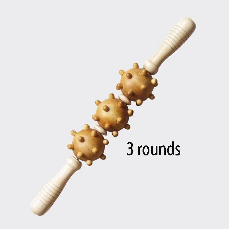 High quality new full-body massage stick rolling back massage lamented the waist neck wooden leg massager yoga meridian rods
