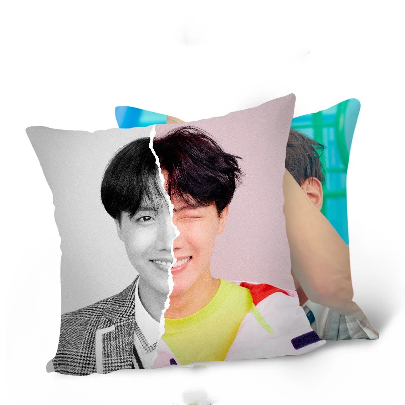 KPOP Подушка Bangtan подушка для мальчиков постельные принадлежности карта душа K-pop Home Bangtan Boys квадратная подушка с одной стороны - Цвет: 19