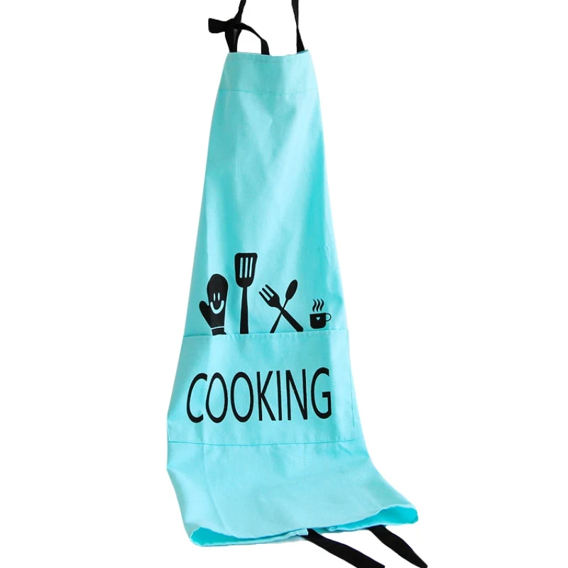 New Cooking Baking Aprons Cotton Kitchen Apron Restaurant Aprons For Women Home Sleeveless Apron - Цвет: Тёмно-синий