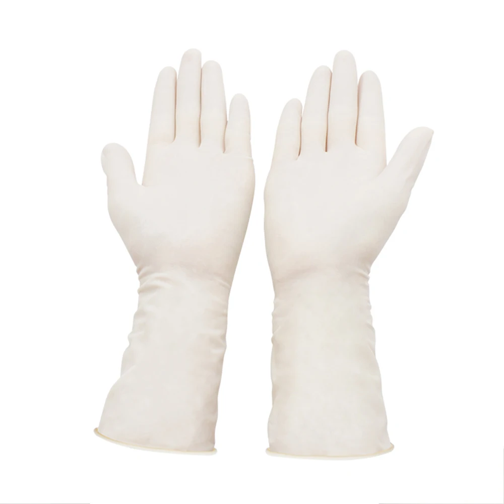 

10 pair Universal Disposable Latex Gloves Thin Latex Non-Slip Acid Alkali for Laboratory Home Cleaning Rubber Latex Gloves