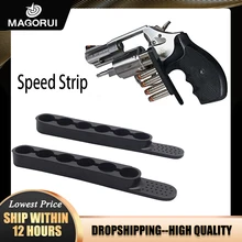 

Magorui 2pcs/set Speed Strip Fits Hold 6 Rounds Bullet for Revolver in Waist Bag Gun Accessories