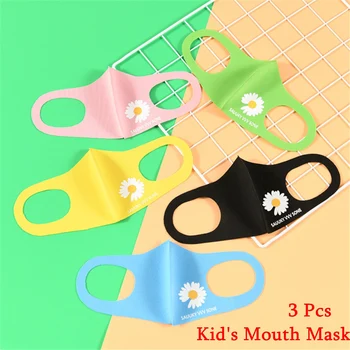 

3Pcs Dustproof Mouth Mask Breathable Face Mask Reusable Anti Allergy Pollen Anti-PM2.5 Pollution Children Face Shield
