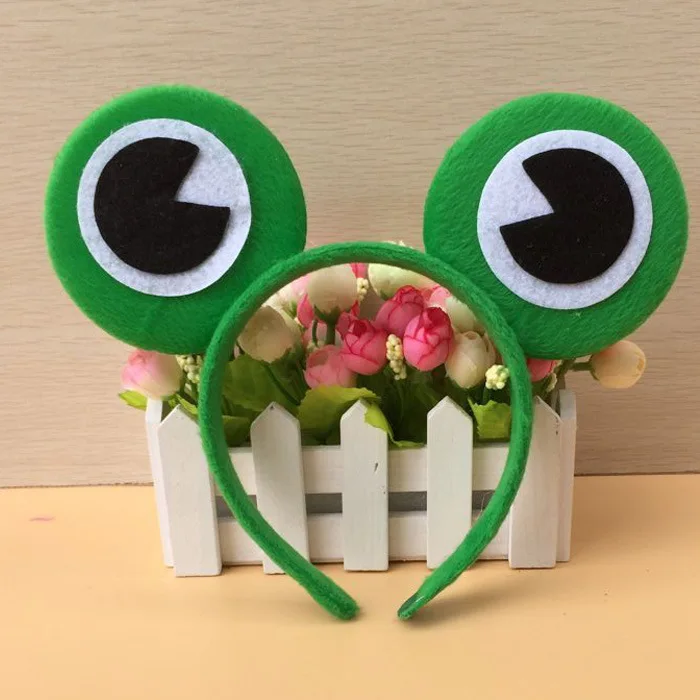 60 шт./лот DIY простой мульти ткань лягушка кошачьи уши повязки на голову детские повязки на голову Инструменты для укладки волос аксессуары HA1744