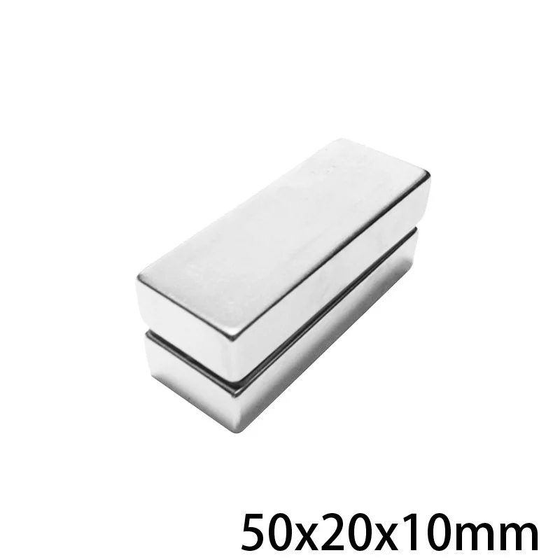 

1/2/3/5PCS 50x20x10 N35 Super Strong Neodymium Magnets Block Permanent Magnet 50x20x10mm Powerful Magnetic 50*20*10