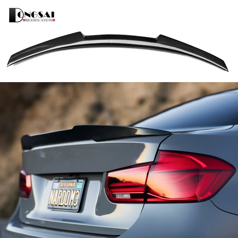 

carbon fiber replacement spoiler 3 series f30 M4 style rear trunk spoiler wings for bmw 3 series f30 2012+ 320i 325i 328i 335i
