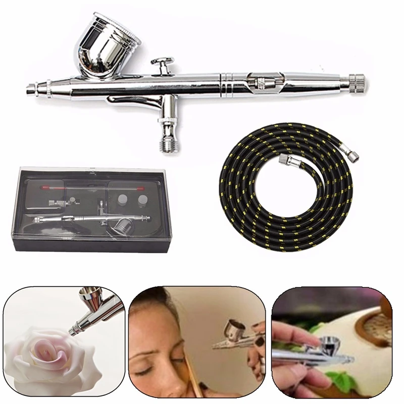 

0.2/0.5mm 7Cc Gravity Spray Gun Spray Set Spray Air Kit Process Practical Paint Art Power Tool Spray Double Action Spray Gun