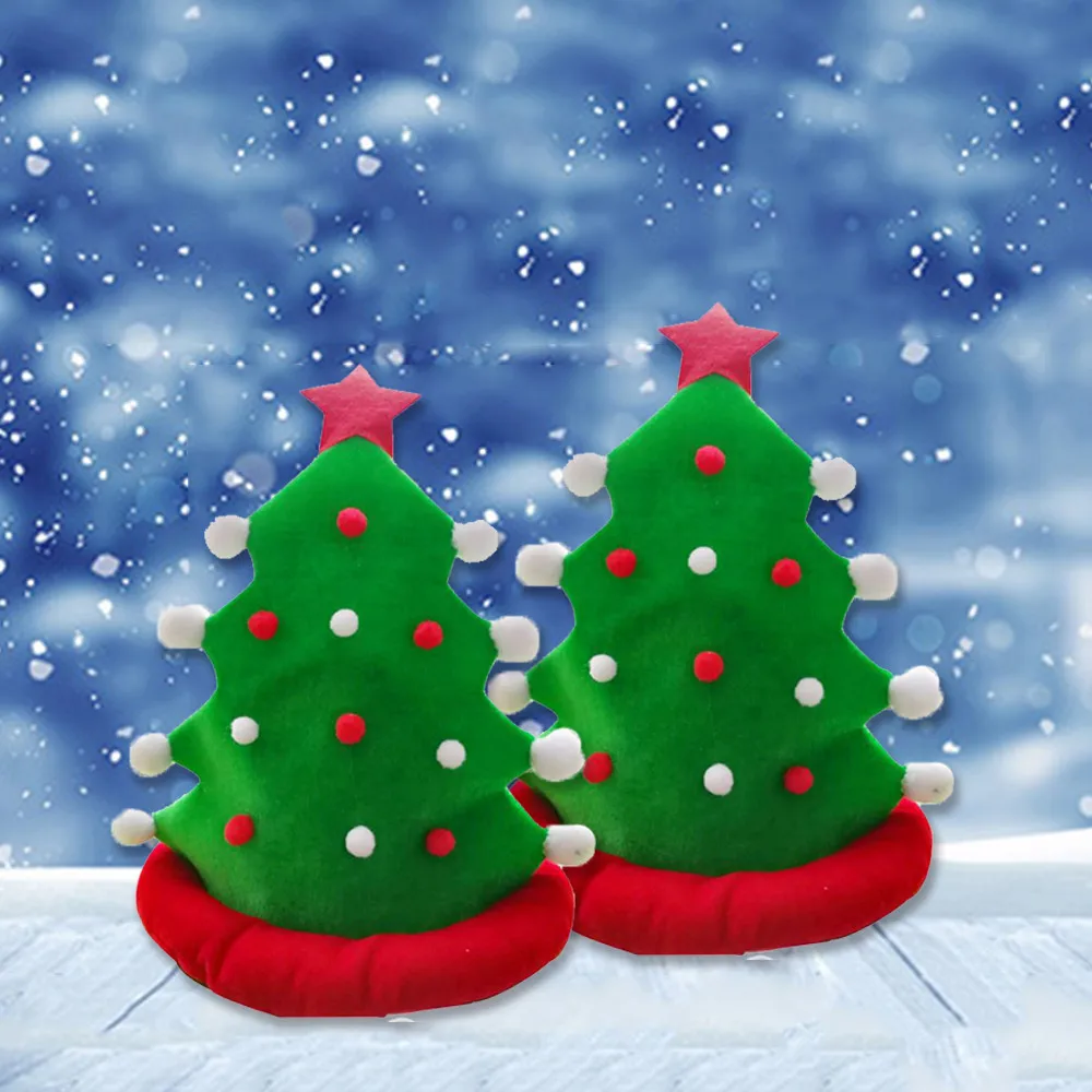 Новинка Санта шляпа хлопковая Рождественская елка шляпа смешная шляпа Рождественское украшение Новогодний подарок вечерние поставки