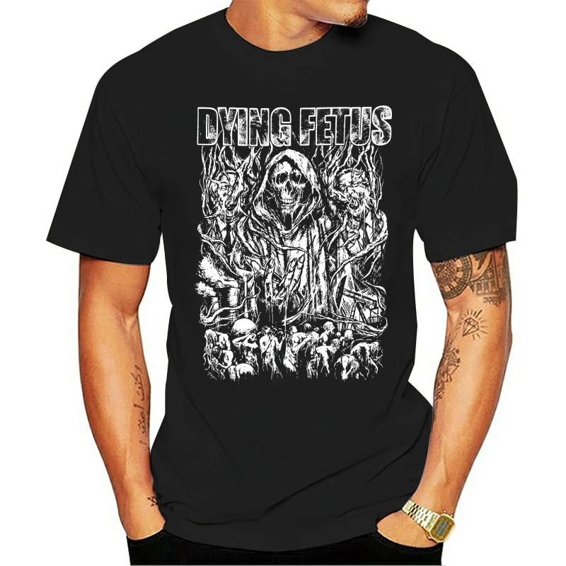 2021 Dying Fetus Men Old School T-shirt Black | Мужская одежда