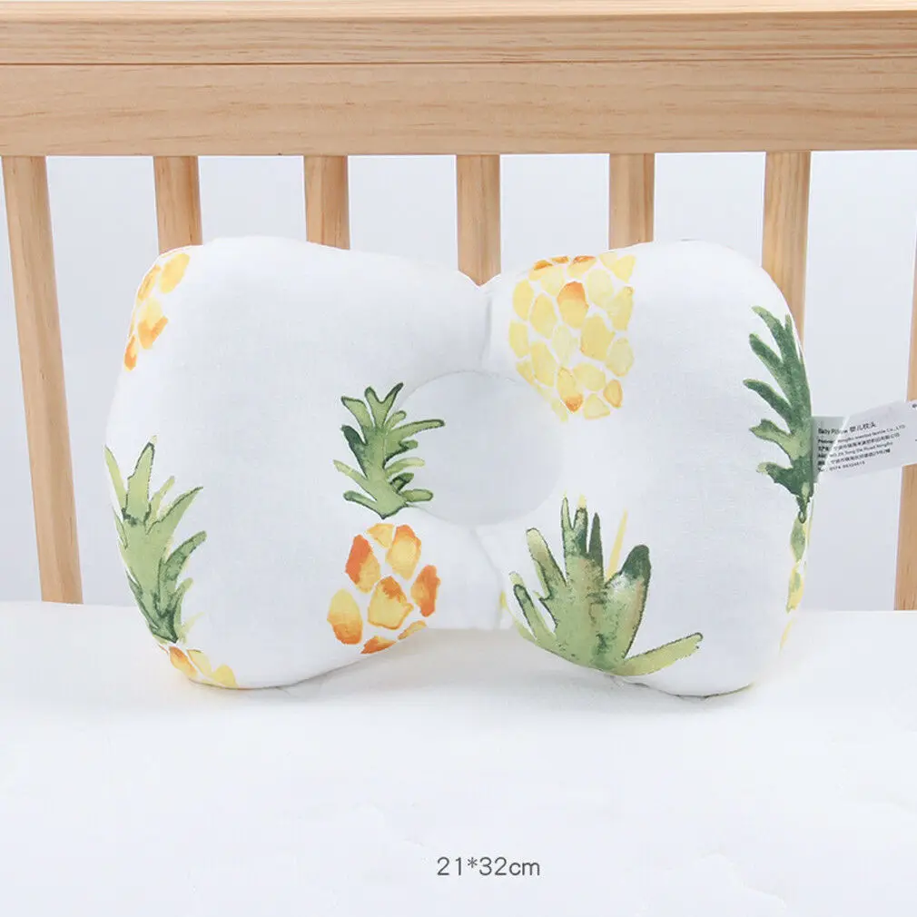 Pineapple Удобная Шелковая подушка для новорожденных, для младенцев, для младенцев, предотвращает появление плоской головы, против скатывания, поддерживает Горячие здоровые подушки для сна для малышей, милые - Цвет: Pineapple