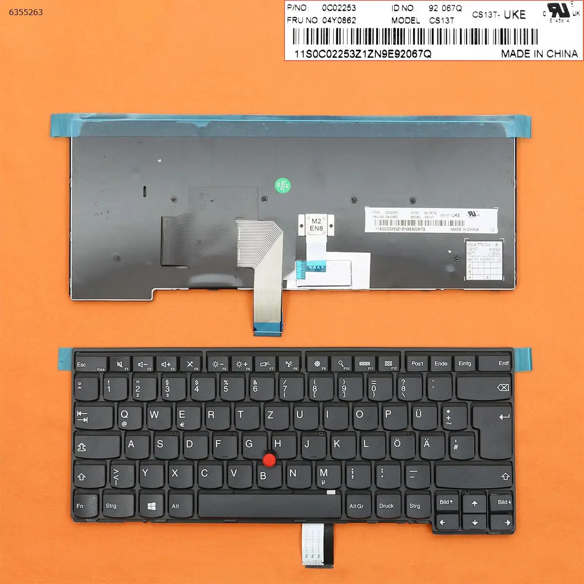Немецкая QWERTZ новая сменная Клавиатура для ноутбука Lenovo Thinkpad T440 T440P T440S T431S черная с