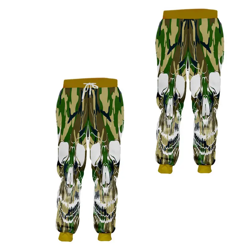 3d sweatpants Спортивные штаны с объемным черепом, камуфляжные штаны для бега, унисекс, повседневные спортивные штаны с карманами, для мужчин и женщин, для фитнеса, рэп, брендовые штаны на заказ - Цвет: 3d sweatpants