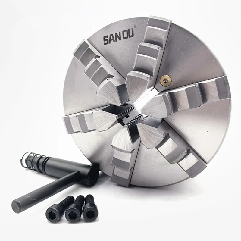 K13-160 6 jaw 셀프 센터링 척 160mm 선반 부품 경화 강철 SANOU 브랜드