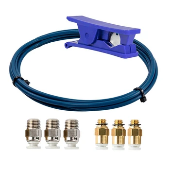 

Capricorn PTFE Bowden Tubing XS Series 2M and Tube Cutter for 3D Printer 1.75mm Filament with Pneumatic Fitting