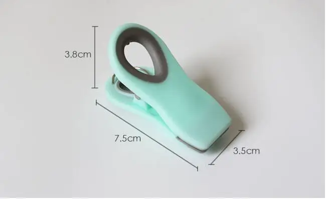 2pcs plastic moisture-proof seal pour food bag clip Sealer Clamp for Snack Storage magnetic refrigerator stickers Kitchen Tool