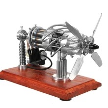 Best Price Super Quality 1 Pcs 16 Cylinder Swash Plate Butane Powered Quartz Glass Hot Cylinder Stirling Engine Model Best Price Super Quality 1 Pcs 16 Cylinder Swash Plate Butane Powered Quartz Glass Hot Cylinder Stirling Engine Model