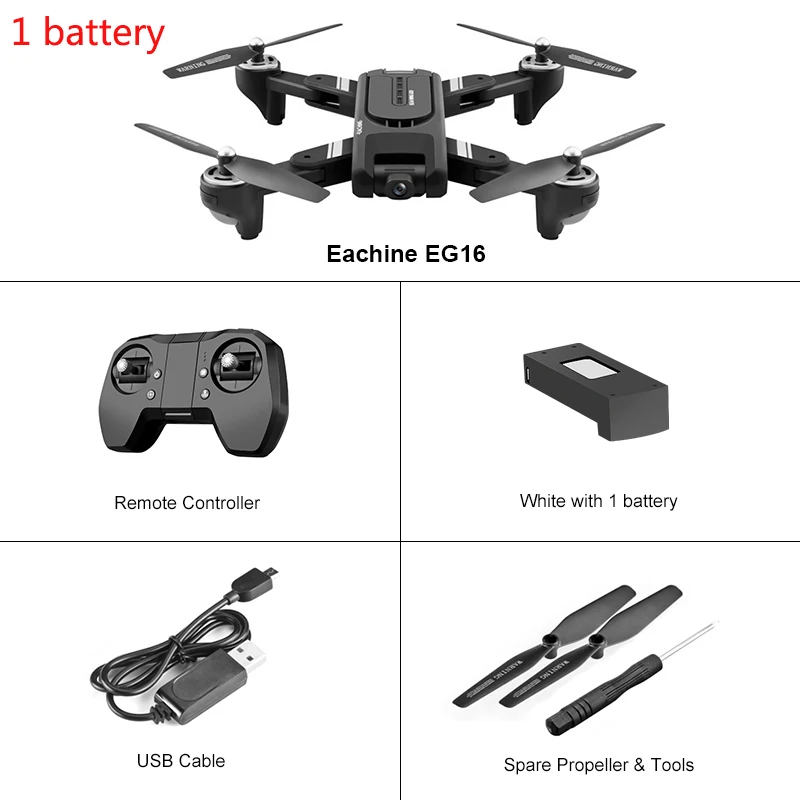 1 battery Eachine EX3 gps 5G WiFi FPV складной Радиоуправляемый Дрон с 2K камерой оптический поток OLED переключаемый дистанционный бесщеточный Квадрокоптер RTF - Цвет: 1 battery