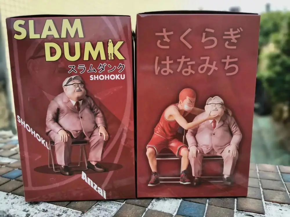 17 см SLAM DUNK Hanamichi Sakuragi& Anzai Mitsuyoshi Shohoku фигурка аниме фигурка ПВХ Новая коллекция Фигурки игрушки