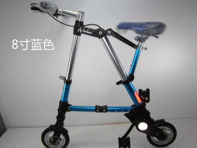 Discount 2019 hot sell 8-inch folding bicycle Free inflatable wheel ABIKE ultra-light portable mini folding bicycle 18