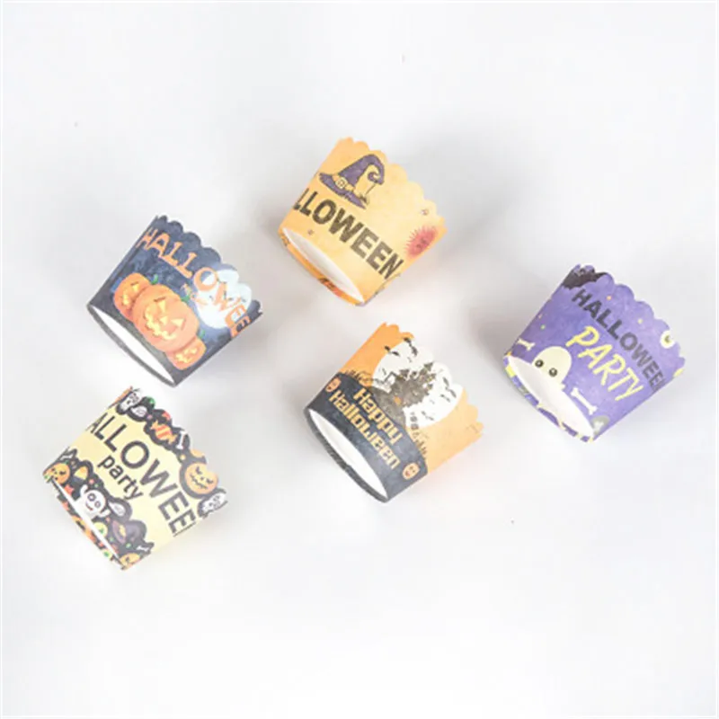 

50Pc Halloween Ghost Muffin Paper Cupcake Wrappers Baking Cup Case Cake Decorating Halloween Party Caissettes Cupcake Paper Cup