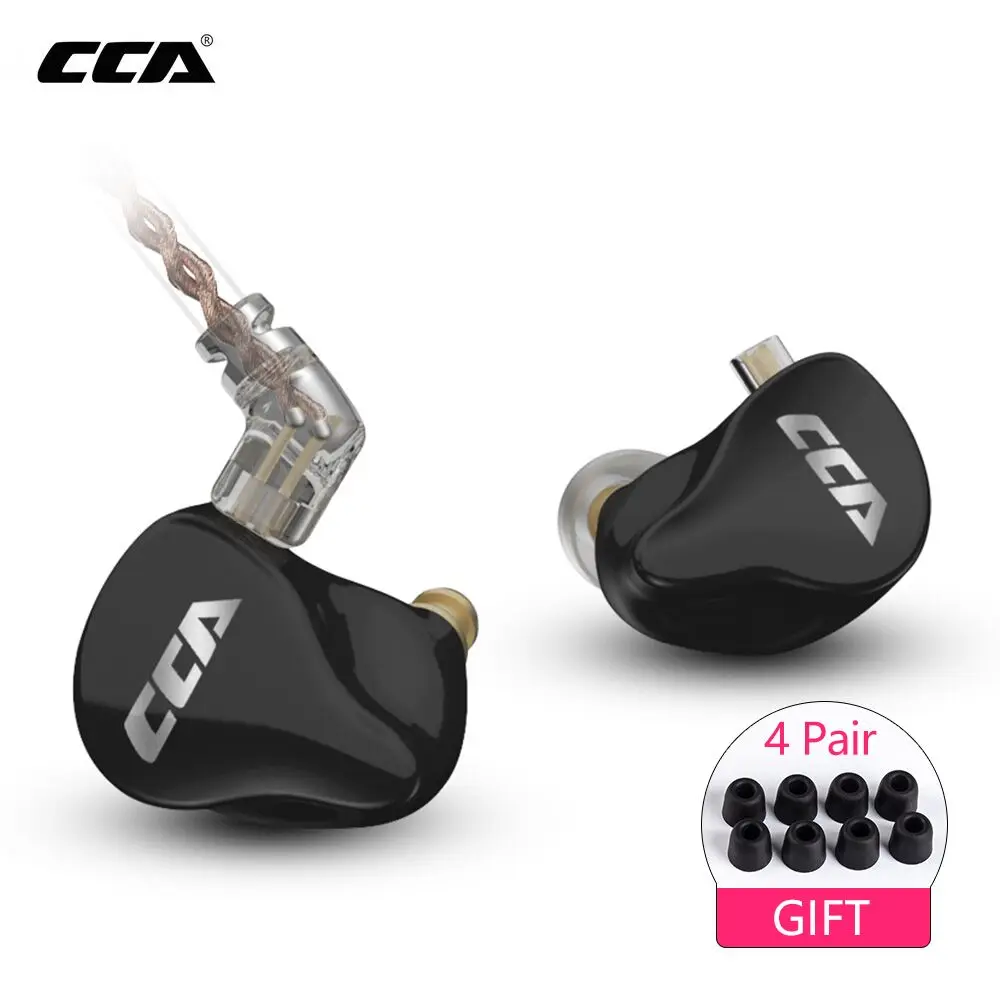 Наушники-вкладыши CCA CA16 7BA + 1DD гибридные Hi-Fi наушники с монитором гарнитура