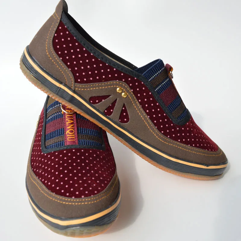 

2019 Spring And Autumn New Style Old Beijing Female Cloth Shoes Soft Bottom Casual Comfortable Middle-aged ma kuan