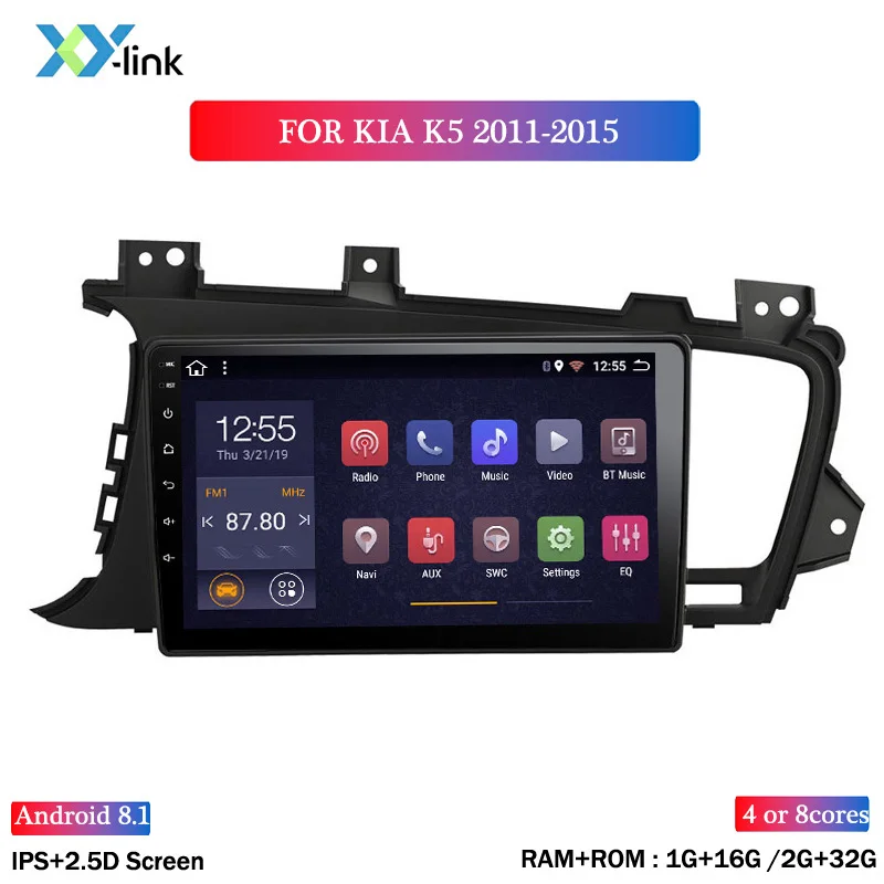 9 дюймов Android 2.5D автомобильный DVD gps для KIA k5 2011- автомобильный Радио gps навигация головное устройство встроенный wifi