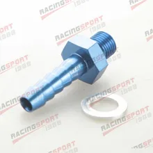 Для BOSCH 044 топливный насос на входе M10 X 1,0 до 5/1"(8 мм) Барб адаптер Алюминий синий