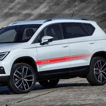 

Car Stickers Side Door Decal For SEAT Ateca Anti-Collision Stripe Style Vinyl Film Sticker On Car Accessories 2Pcs