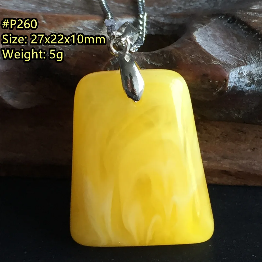 Подвеска из натурального желтого янтаря Ювелирное Украшение для женщин мужчин