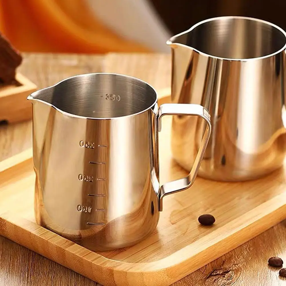 brocca per latte per la produzione di caffè e cappuccino 500 ml Brocca per latte in acciaio inox 304 