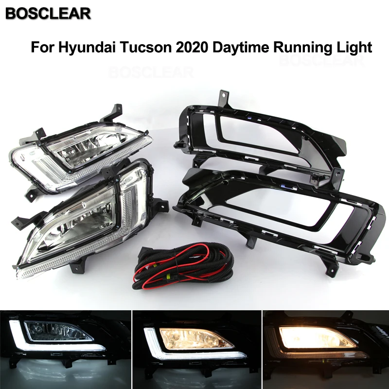 2X светодиодный DRL Дневной ходовой огонь огни для hyundai Ix35 2010 2011 2012 2013 15- tucson аксессуары - Цвет: Tucson 2020