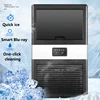 Home Ice Maker Mini Intelligent Fully Automatic 45KG Business Machine Dorm Room Barreled Water Fast Ice Making Frozen Appliances 4